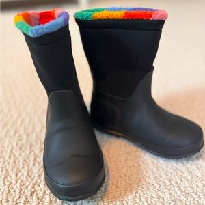 Warm Hunter kids sherpa boots